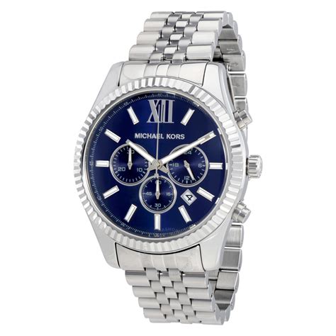 michael kors blue dial mens watch|mike eps watches with bling.